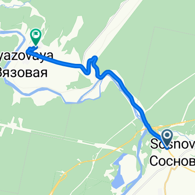 От улица Сахарова 30Б до Неизвестная Дорога
