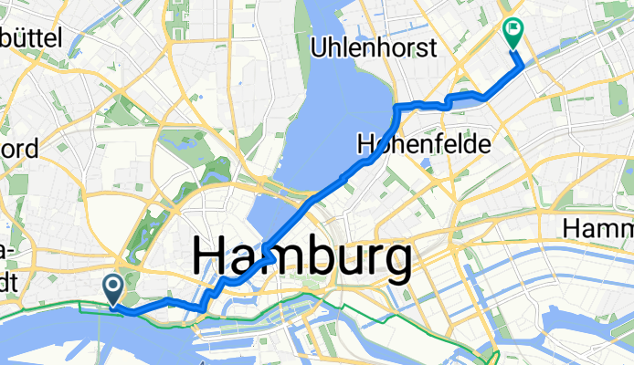 Bei den Sankt Pauli-Landungsbrücken nach Richardstraße