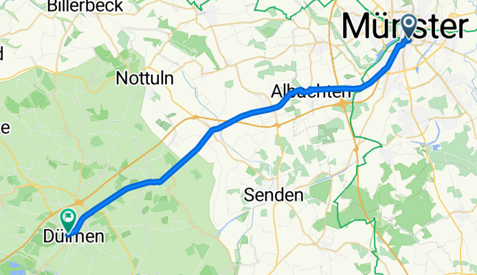 Engelstraße, Münster nach Borkener Straße, Dülmen