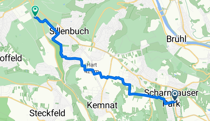Oskar-Schlemmer-Weg, Ostfildern nach Guts-Muths-Weg, Stuttgart