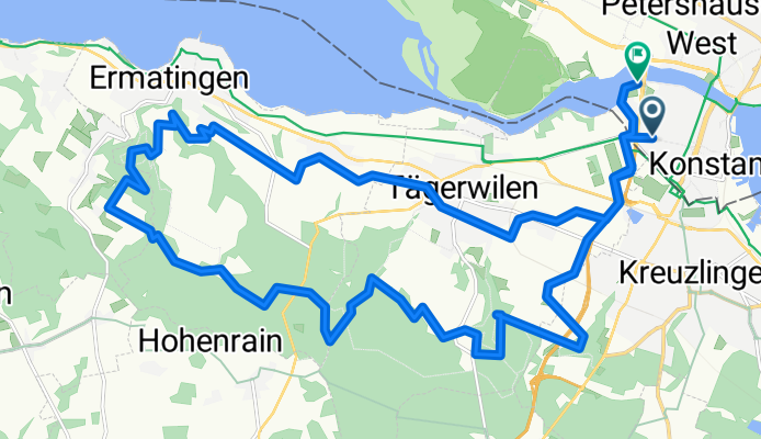 Gottlieber Straße nach Winterersteig