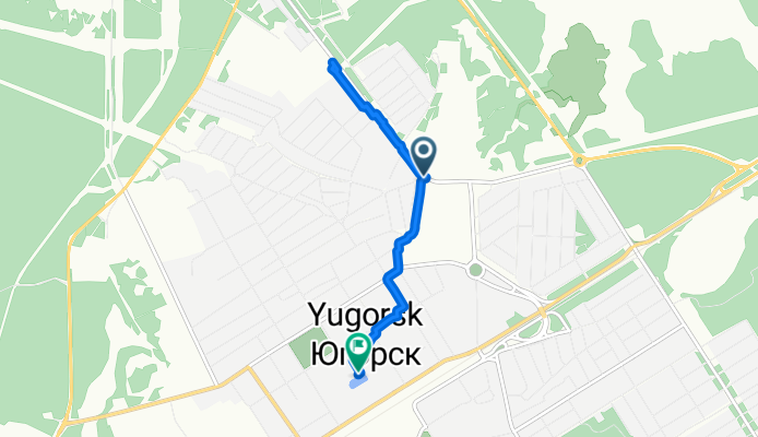 От Северный переулок Мичурина до улица Мира