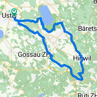 Uster - Dürnten - Pfäffikersee - Uster