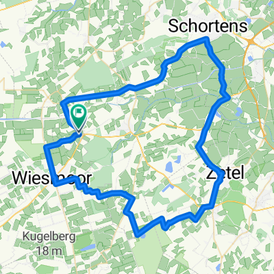 Route in Friedeburg