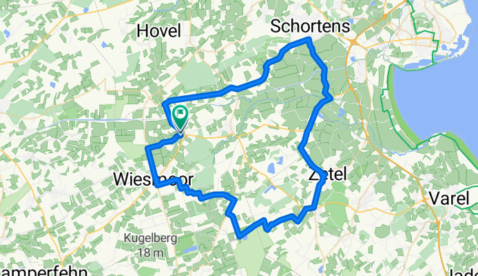 Route in Friedeburg