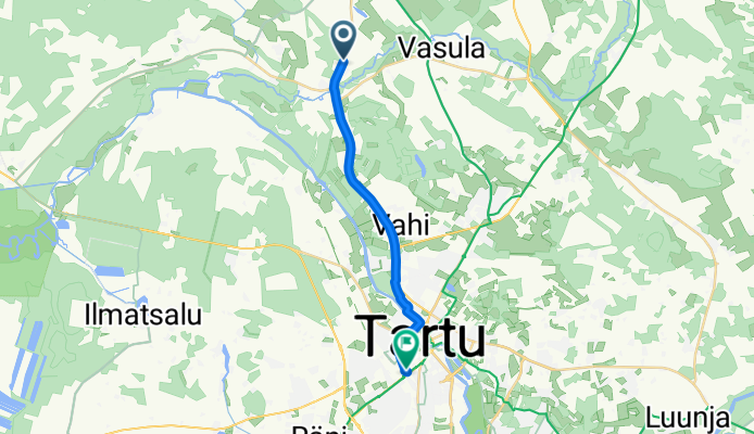 Tartu-Jõgeva-Aravete tee, Võibla to Kastani, Tartu