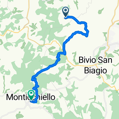 Strada Vicinale di Frignano, Torrita di Siena to Viale Marino Cappelli, Pienza