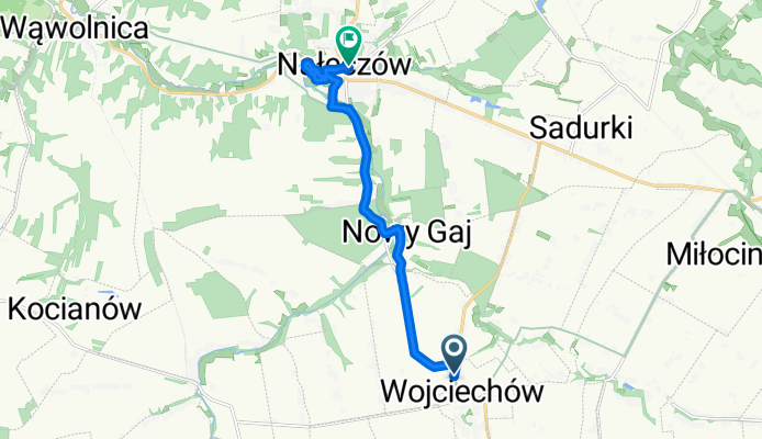 Wojciechów do Partyzantów