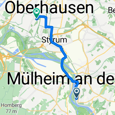 Kampstraße nach Grüner Winkel
