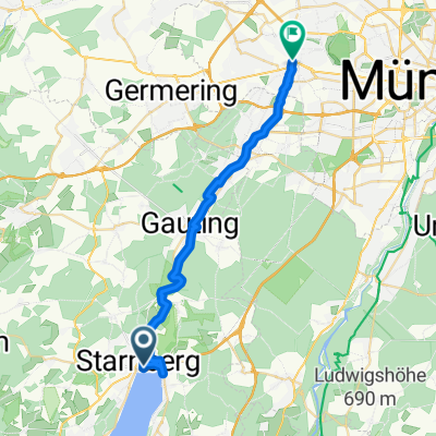 Mit dem Rad vom Starnberger See durchs Würmtal nach Pasing