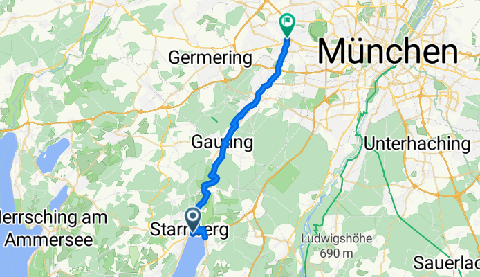 Mit dem Rad vom Starnberger See durchs Würmtal nach Pasing