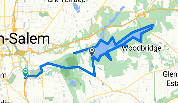 Salem Lake Rd, Winston-Salem to US-52 S, Winston-Salem
