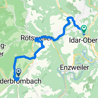 Hauptstraße, Niederbrombach do Mainzer Straße, Idar-Oberstein