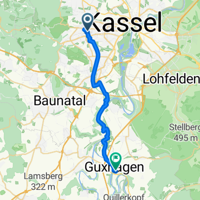 Kassel nach Sellestraße, Guxhagen