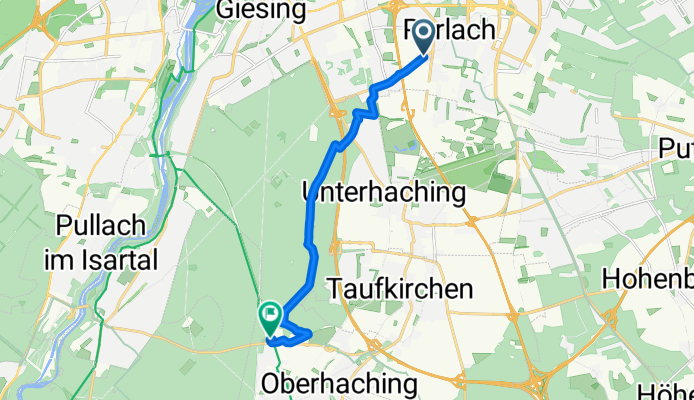 Fasangartenstraße, München nach Linienstraße, Oberhaching