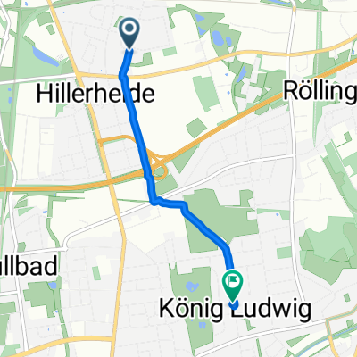 Maybachstraße, Recklinghausen nach Königstraße, Recklinghausen