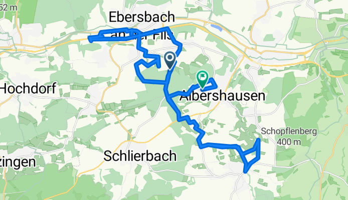 K 1419, Ebersbach an der Fils nach Im Morgen, Albershausen