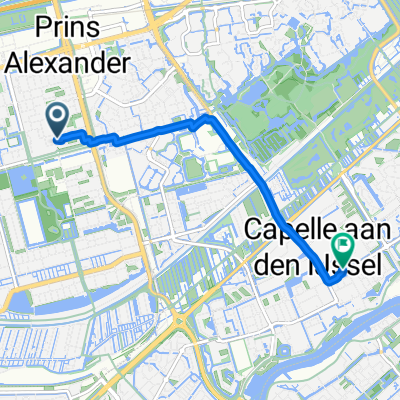 Berlagestraat, Rotterdam naar Reigerlaan, Capelle aan den IJssel