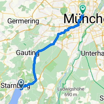 Uferweg, Berg nach Linprunstraße, München