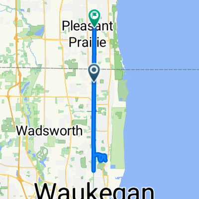 Washington Ave, Winthrop Harbor a 93rd St, Pleasant Prairie