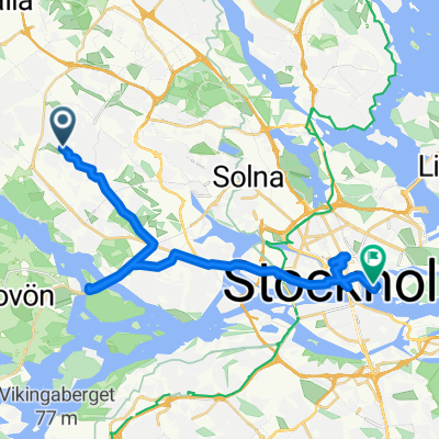Markvägen, Vällingby to Kyrkslingan, Stockholm