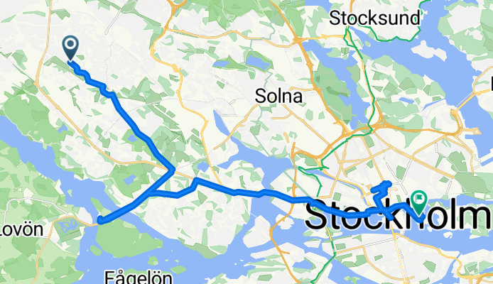 Markvägen, Vällingby to Kyrkslingan, Stockholm