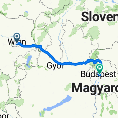 Route zu Budapest-Keleti