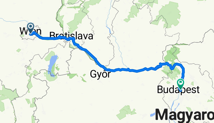 Route zu Budapest-Keleti