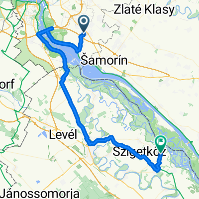 From Dunajská Lužná to Lipót