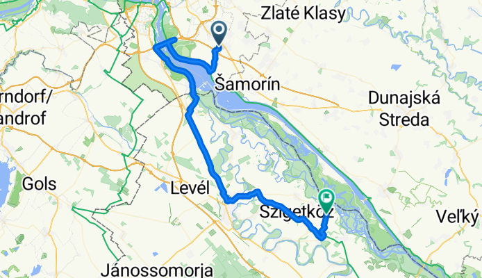 From Dunajská Lužná to Lipót