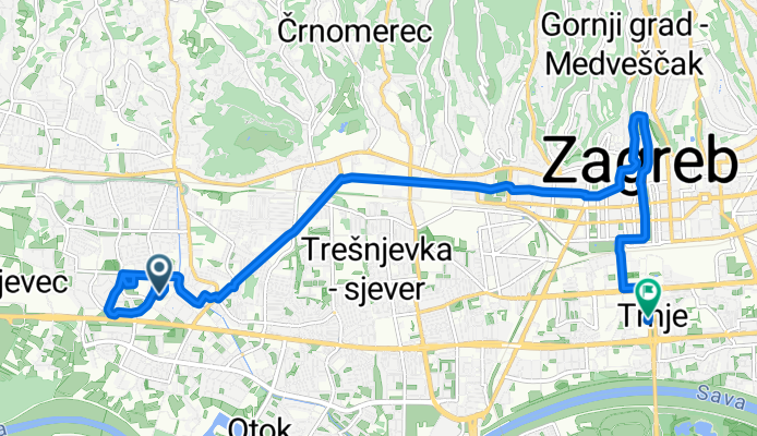 Ulica Vlade Gotovca to Slavonska avenija