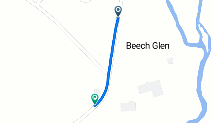 Beech Glen Road to Blue Herron Road
