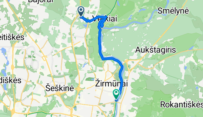 Mykolo Marcinkevičiaus g., Vilnius to Neries g., Vilnius