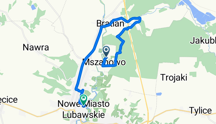 na Skarpie, Mszanowo do Szkolna, Nowe Miasto Lubawskie