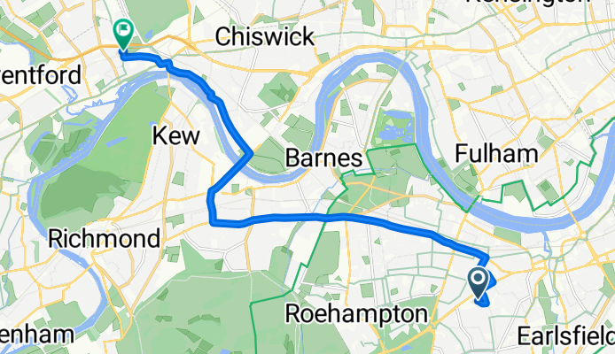 Repton House, London to Clayponds Lane, Brentford