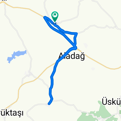 Q7Q3+QX, Gökçebayır to Gökçebayır Köyü Yolu