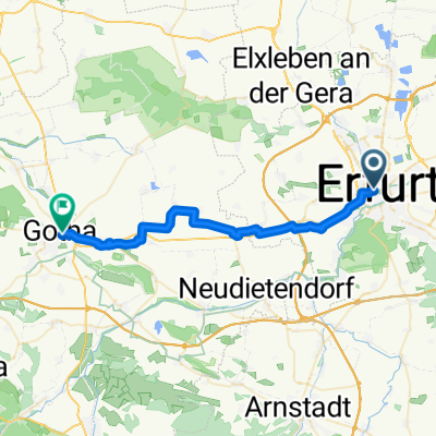 Kirchhofsgasse, Erfurt nach Hauptmarkt, Gotha