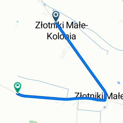Złotniki Małe-Kolonia, Stawiszyn do Werginki, Stawiszyn
