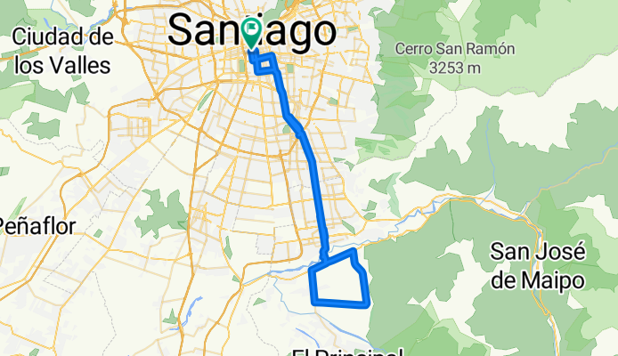 Avenida Santa Isabel, Santiago a Mencía de los Nidos, Santiago