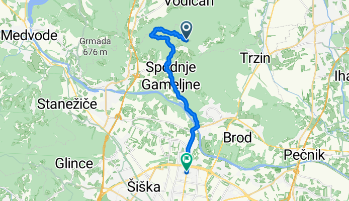 Rašica to Kadilnikova ulica