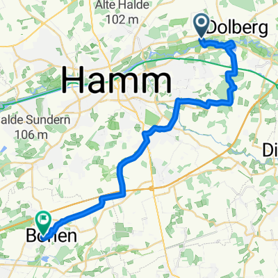 Von Schloss Oberwerries, Hamm bis Bönen