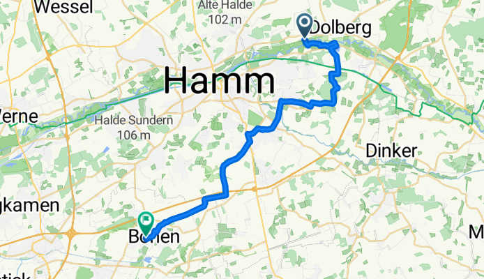Von Schloss Oberwerries, Hamm bis Bönen
