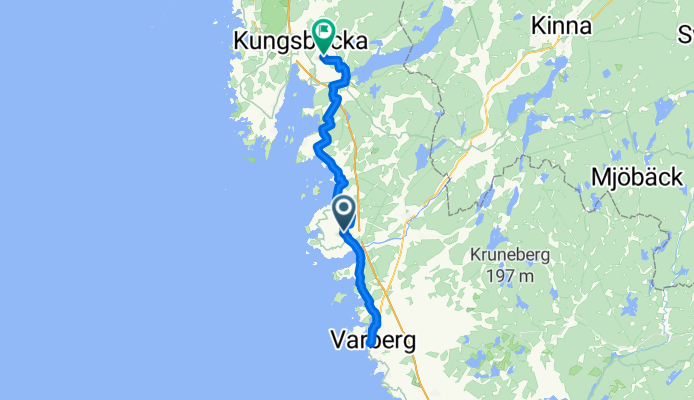 Route nach Kungsbacka