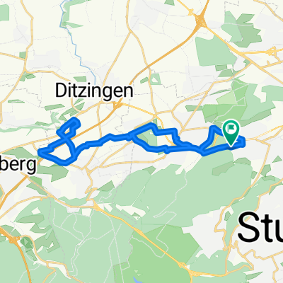 Triebweg, Stuttgart do Triebweg, Stuttgart