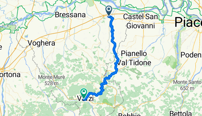 Via Guglielmo Marconi, Stradella a Varzi