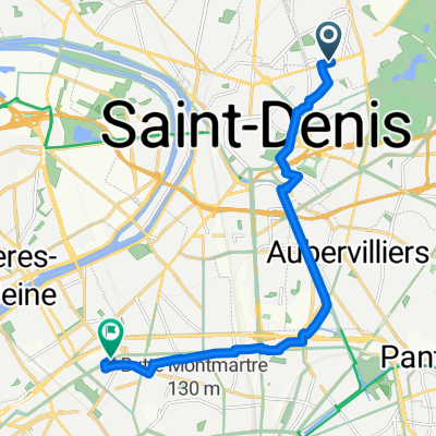 Rue des Sculpteurs, Stains à Boulevard Bessières, Paris