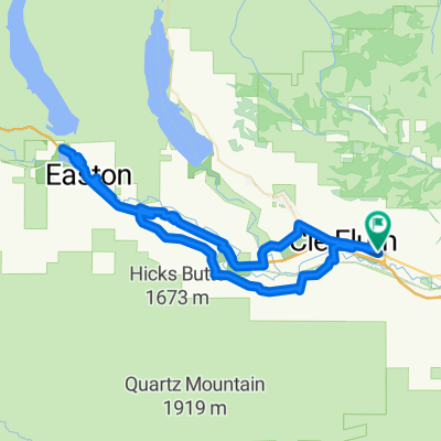 Westside to Easton Lk, return I90 golf course to bullfrog back