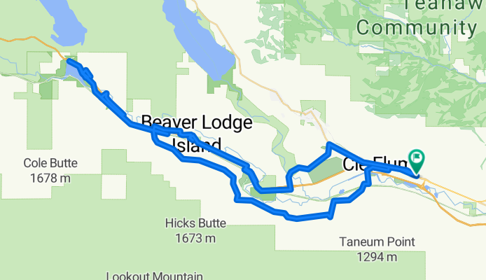 Westside to Easton Lk, return I90 golf course to bullfrog back