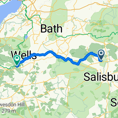 Amesbury, Salisbury to Magdalene Street, Glastonbury