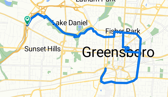 W Friendly/Wesley Long (MedLink Shuttle Connection) to W Friendly/Wesley Long (MedLink Shuttle Connection)